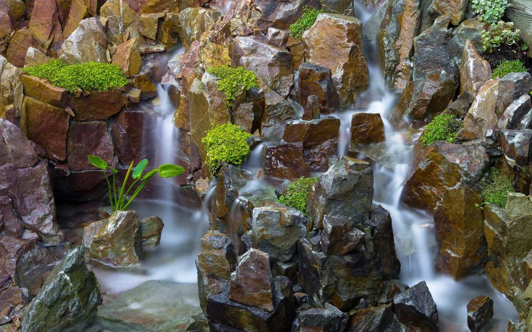 Waterval in de tuin