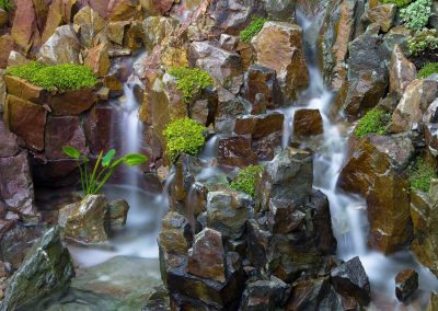 Waterval in de tuin